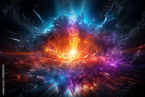 Explosive cosmic energy burst