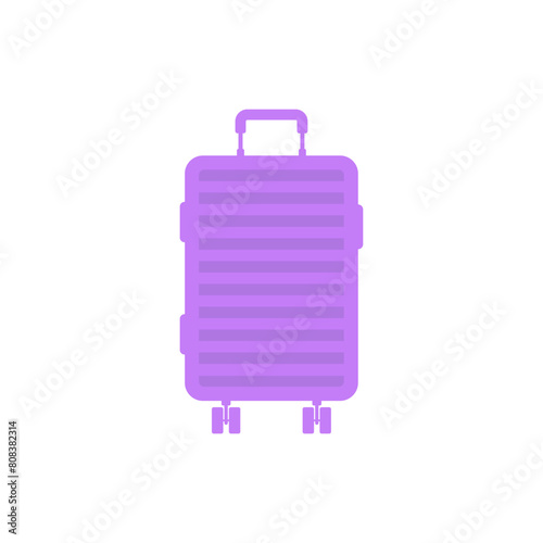 plastic luggage baggage travel icon