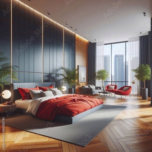 Hintergrund  Wallpaper  rotes  Schlafzimmer