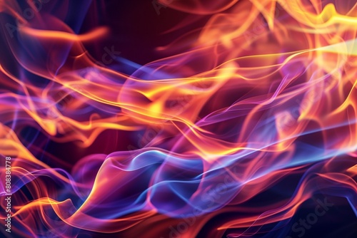 abstract fire background with smooth soft lines