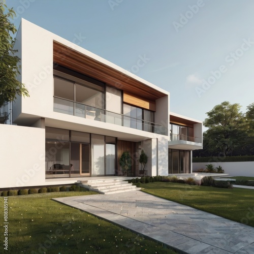 Modern House 3D Model photo