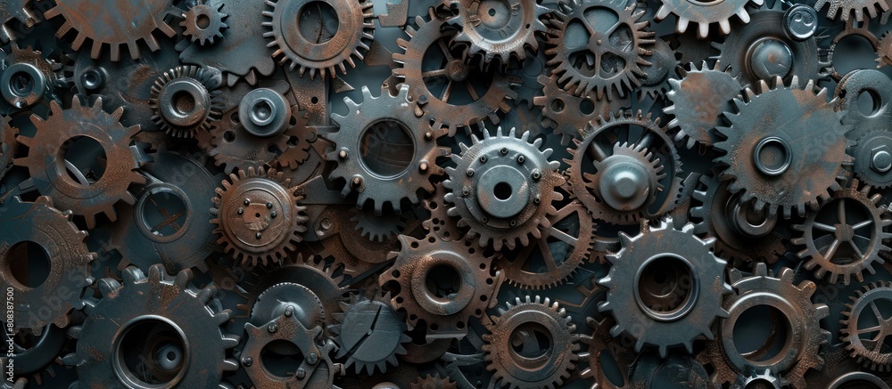 Abstract gears background Abstract gears background