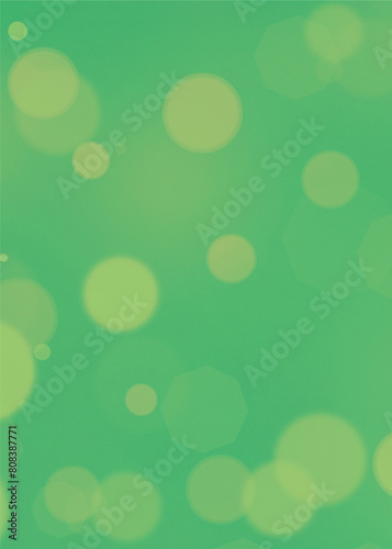 Green bokeh background banner for Party, greetings, poster, ad, events, and various design works