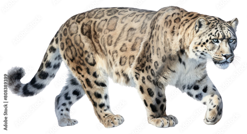 Fototapeta premium PNG Leopard wildlife animal mammal transparent background