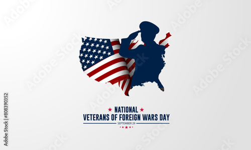 National Veterans Of Foreign Wars Day Background Vector Illustration 