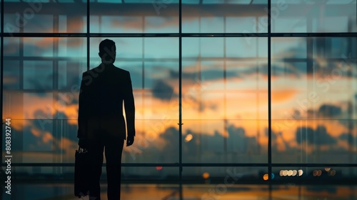 Silhouette of business man with ambitions © Media Srock