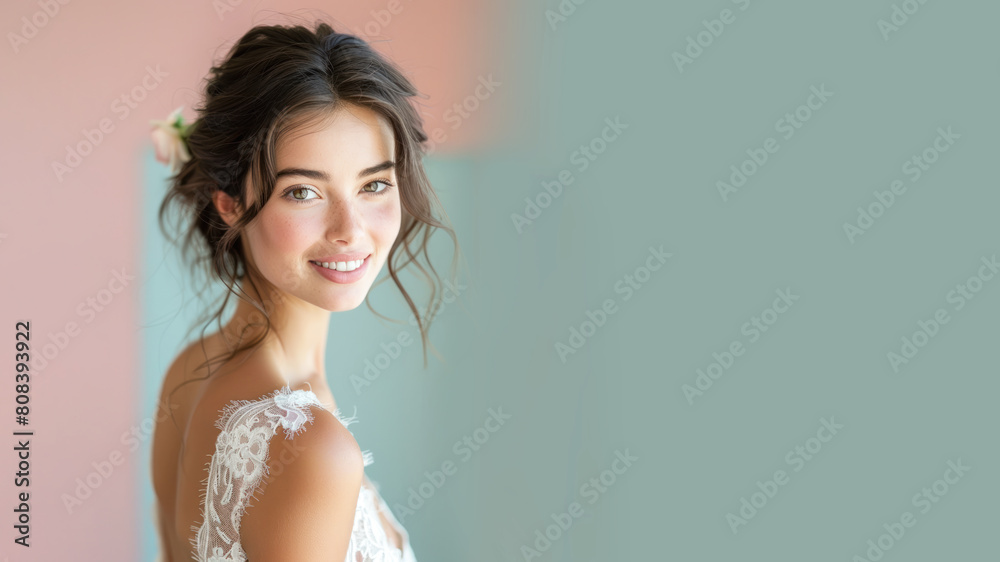Australian bride in gown bridal dress smile prepare for wedding celebration Australian bride in gown bridal dress smile prepare for wedding celebration
