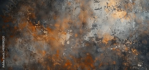 High-resolution image showcasing the rough and rugged beauty of a rustic metal texture with hints of orange rust and weathered silver, perfect for adding an industrial feel to any design photo