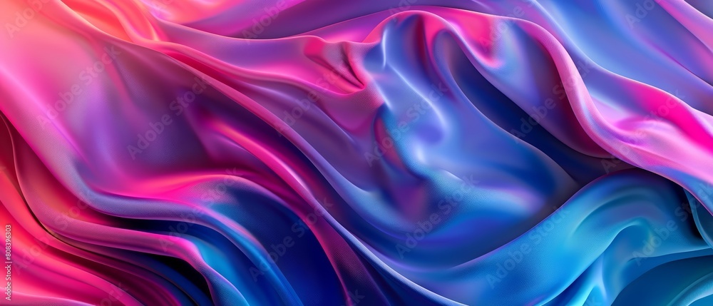 Neon color of fabric, woven into the texture of tomorrow using paper art styles, illustration template Neon color of fabric, woven into the texture of tomorrow using paper art styles, illustration template