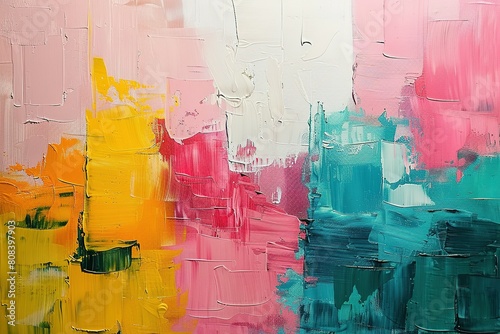 Infinite Horizons: Abstract Wonderland of Vivid Hues