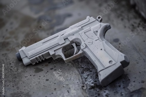 3d printed 9mm ghost gun pistol illegal untraceable firearm concept