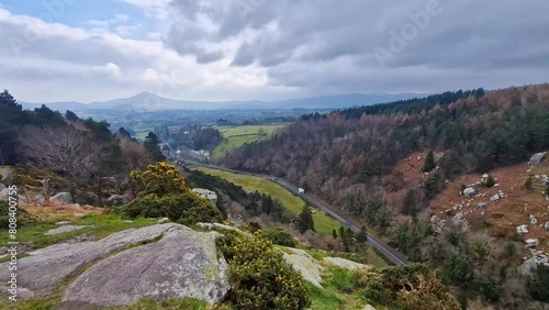 At Scalp Viewing Point, County Wicklow, every gaze unveils a tapestry of lush greenery and distant horizons. photo