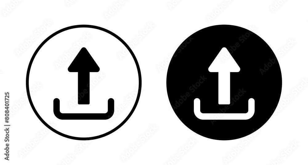 Upload icon vector isolated on white background. Upload sign icon. Upload button. Load symbol. Upload icon vector isolated on white background. Upload sign icon. Upload button. Load symbol.