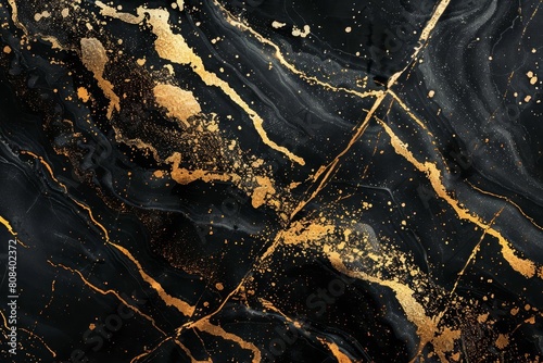 black marble with gold pattern luxury texture for interior and exterior design