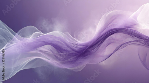 purple abstract swoop swirl with smoke and fog