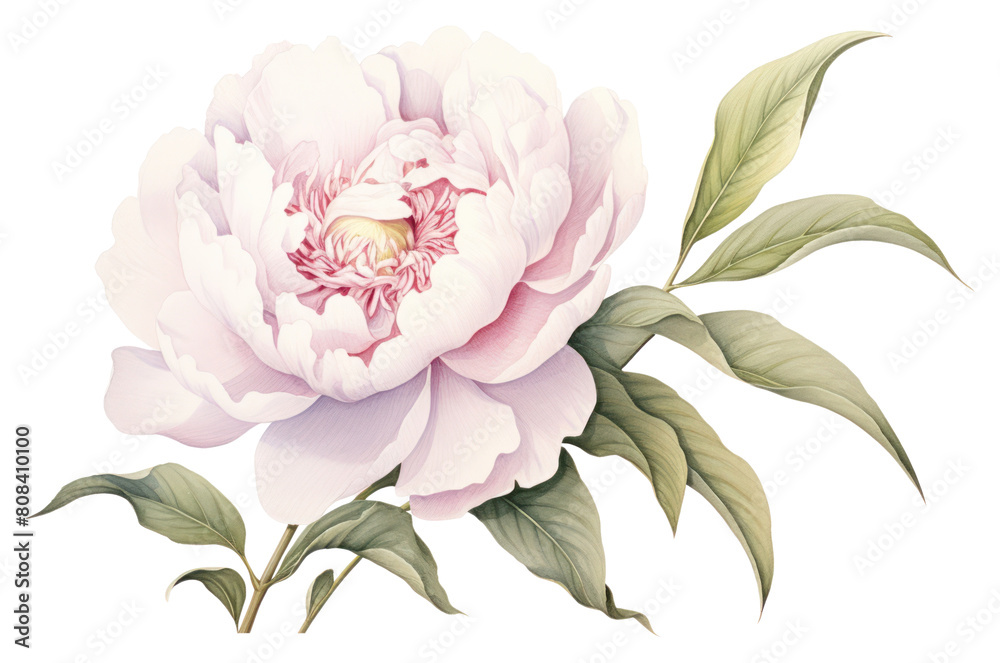 PNG Botanical illustration peony blossom flower plant. PNG Botanical illustration peony blossom flower plant.