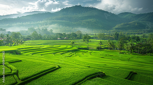 Breathtaking Rural Beauty  Endless stretches of green rice fields  a soothing sight for the eyes and soul.