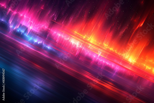 Abstract background with dark red, purple, and orange lines, creating a dynamic and vibrant design