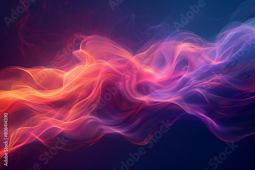 Abstract background with dark red, purple, and orange lines, creating a dynamic and vibrant design © Evhen Pylypchuk