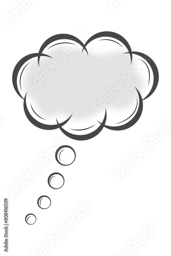 Thought bubble black business vector icon image