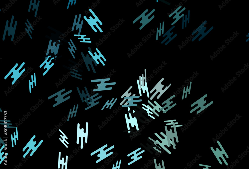 Dark BLUE vector template with repeated sticks. Dark BLUE vector template with repeated sticks.