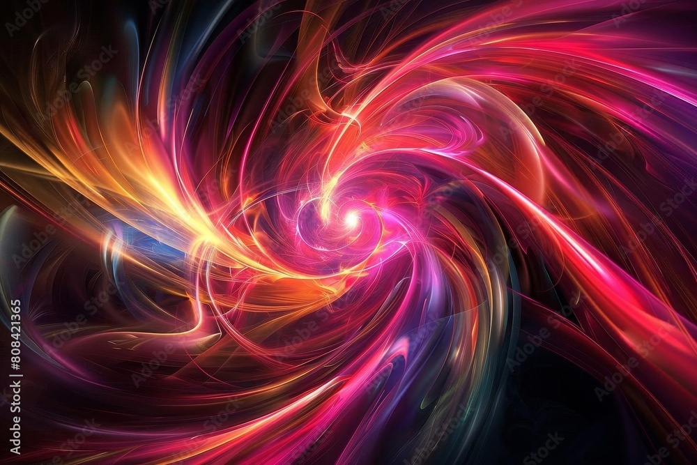 Dynamic digital swirls in a modern abstract design Dynamic digital swirls in a modern abstract design
