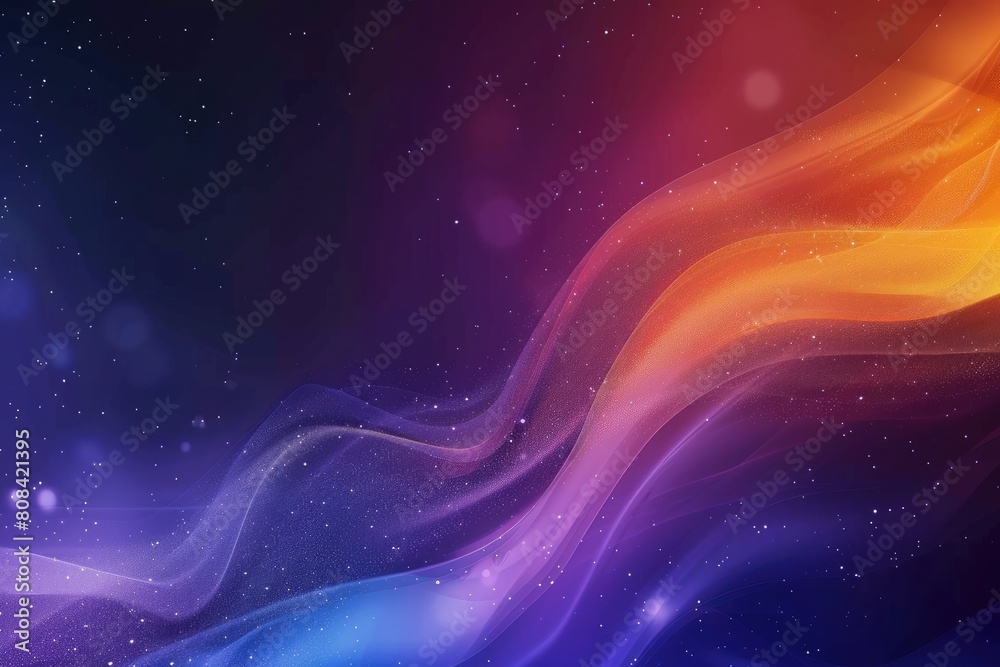 A colorful, swirling background with a purple and orange line A colorful, swirling background with a purple and orange line
