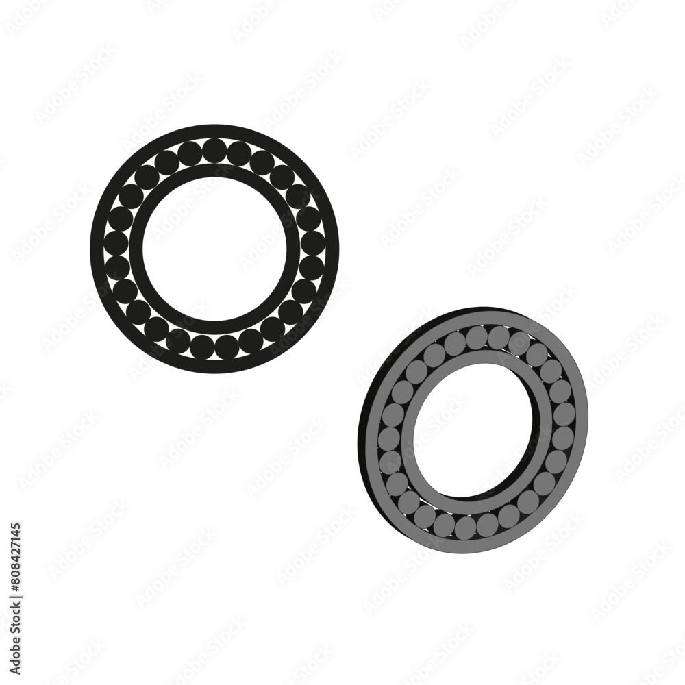Minimalist ball bearings vector. Precision mechanical parts illustration. Engineering component concept. Industrial design. Minimalist ball bearings vector. Precision mechanical parts illustration. Engineering component concept. Industrial design.