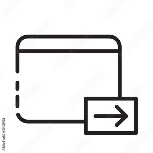 Charges Credit Card Line Icon