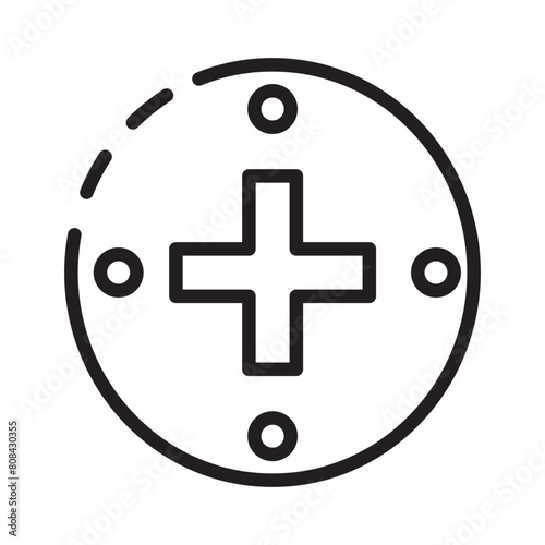 Clinical Digital Hardware Line Icon