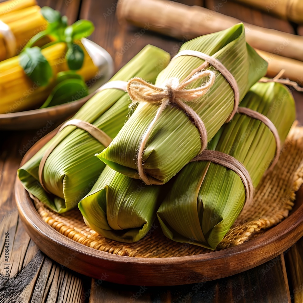 Pamonha: Traditional Brazilian Dish Made from Corn Dough and Cooked in