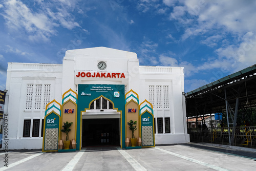 Indonesia, Yogyakarta, April 13, 2024: Yogyakarta train station, Jogja Tugu Station photo