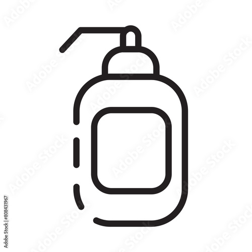 Gel Hand Soap Line Icon