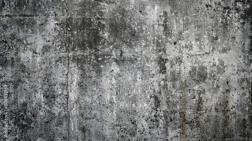 Weathered gray concrete texture, suitable for grungy and rustic background designs photo