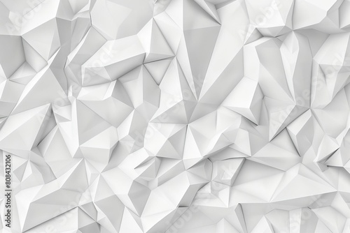 White polygonal background, perfect for clean and modern design concepts