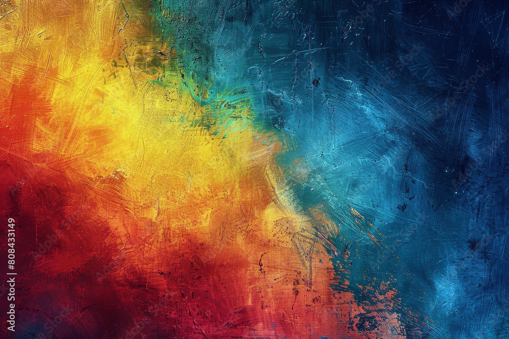 captivating abstract artwork with vibrant colors and expressive brushstrokes