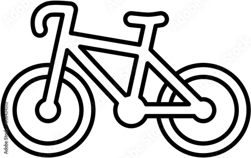 Bicycle icon. Bicycle silhouette. vector format file