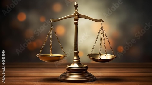 A balance scale with equal weights, metaphor for a decisionmaking process where every option seems equally justified and challenging