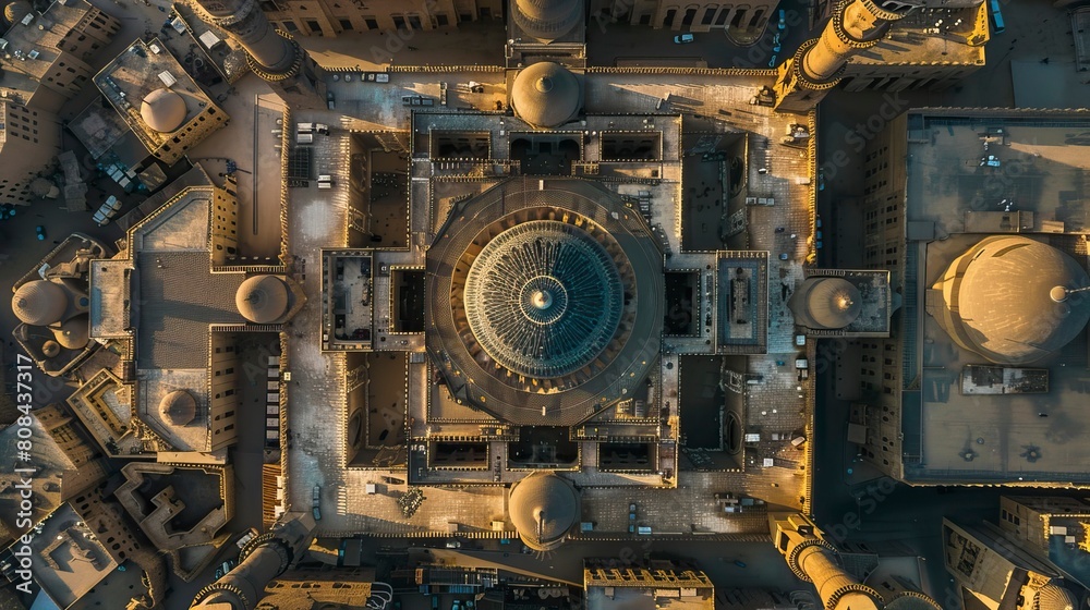 Mosque complex from Birds eyes Mosque complex from Birds eyes