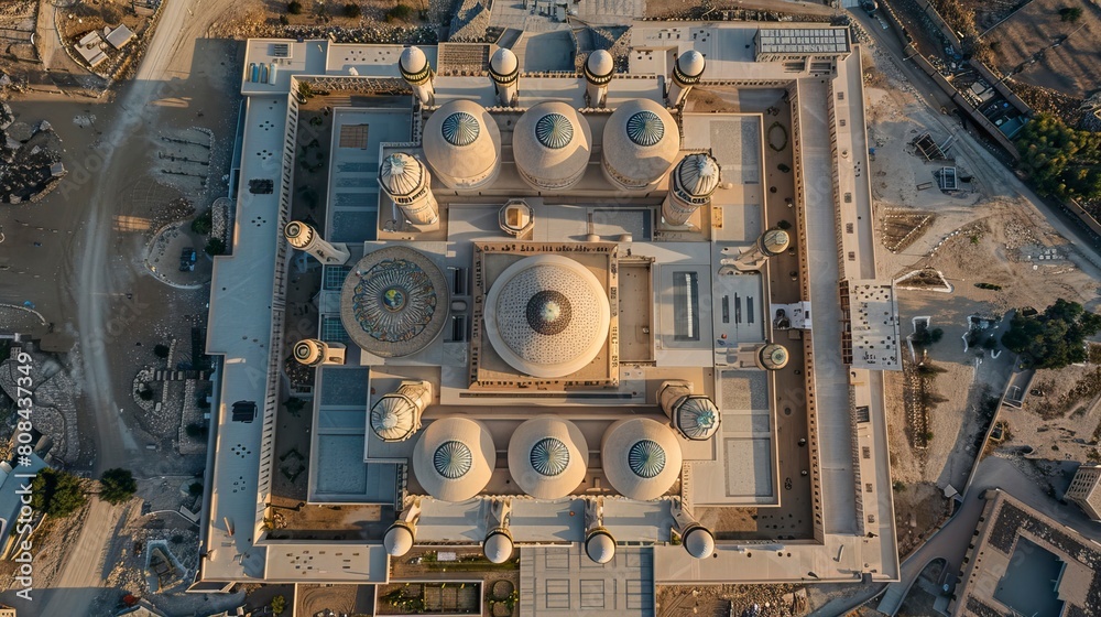 Mosque complex from Birds eyes