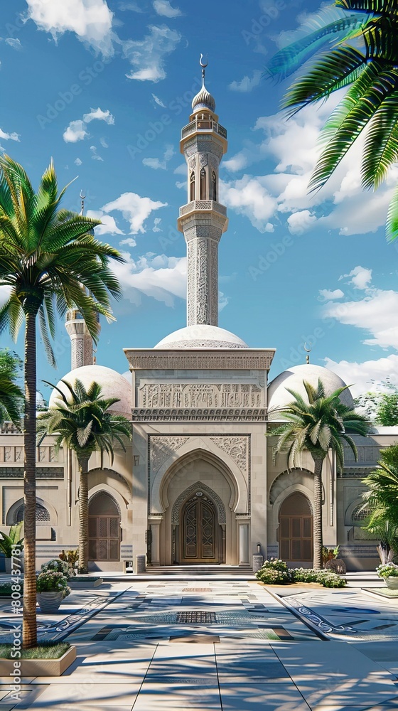 Mosque complex from Birds eyes