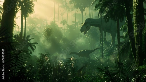 Transport Yourself to Jurassic Park: A Mesmerizing Backdrop for an Adventurous Journey photo
