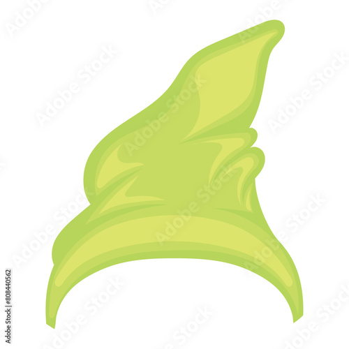 Traditional garden gnome hat icon Vector illustration