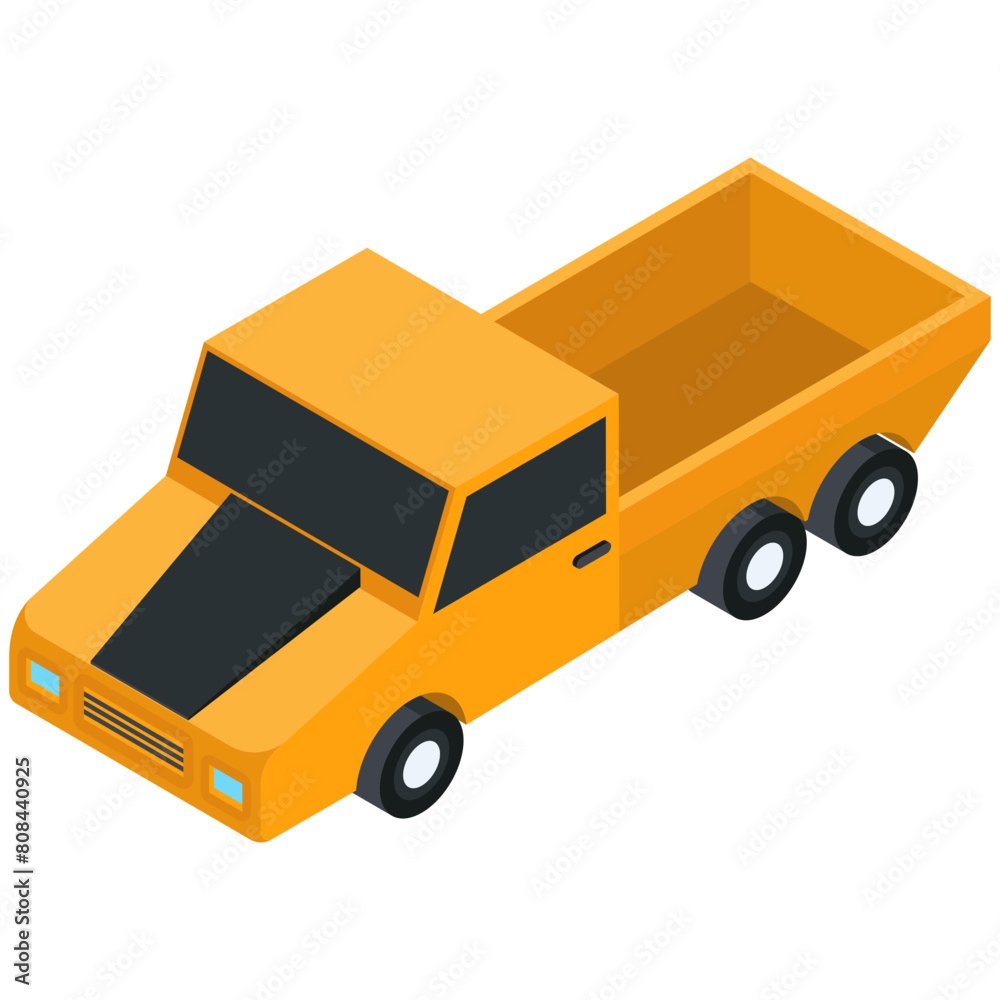Isometric Dump Truck Isometric Dump Truck