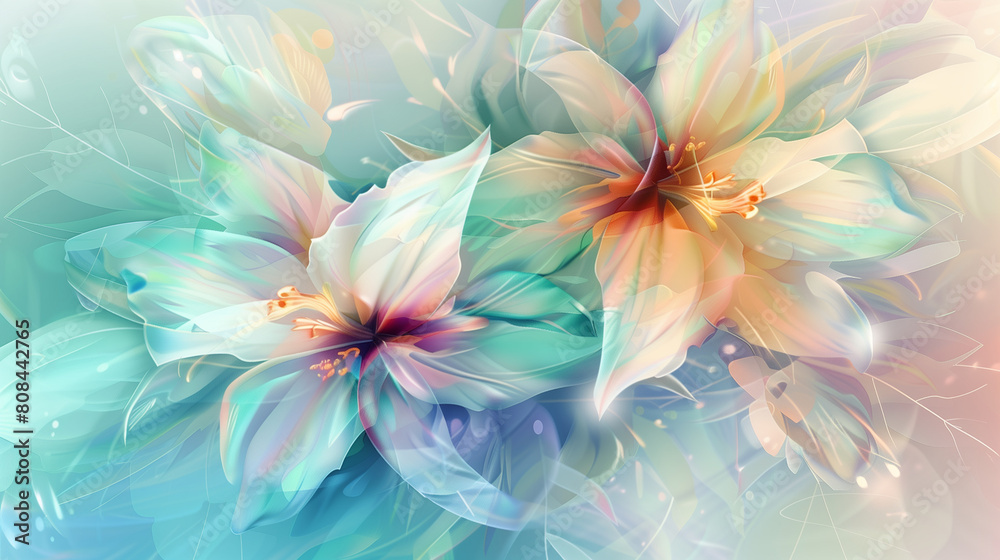 Pastel flowers