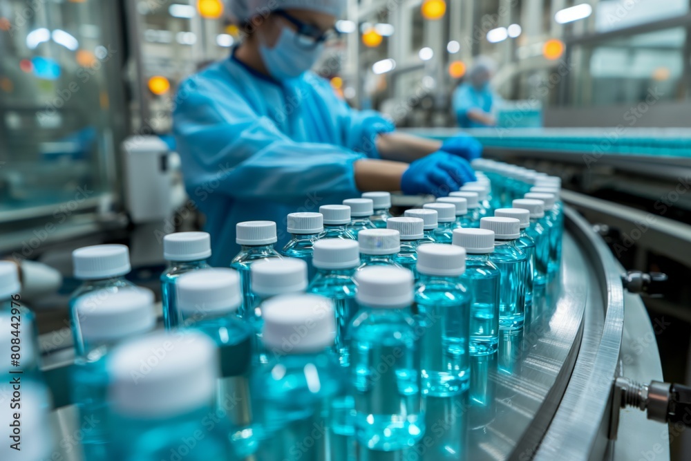worker in pharmaceutical factory worker in pharmaceutical factory