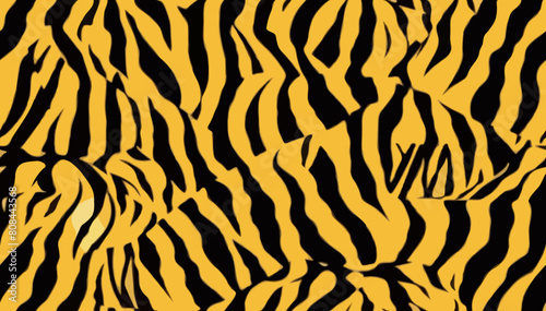 Seamless Colorful Tiger Camo Pattern