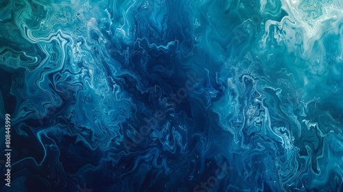 A wallpaper that evokes the depths of the ocean, with abstract patterns resembling water textures and gradients that fade from deep blue to turquoise, in Documentary Photography