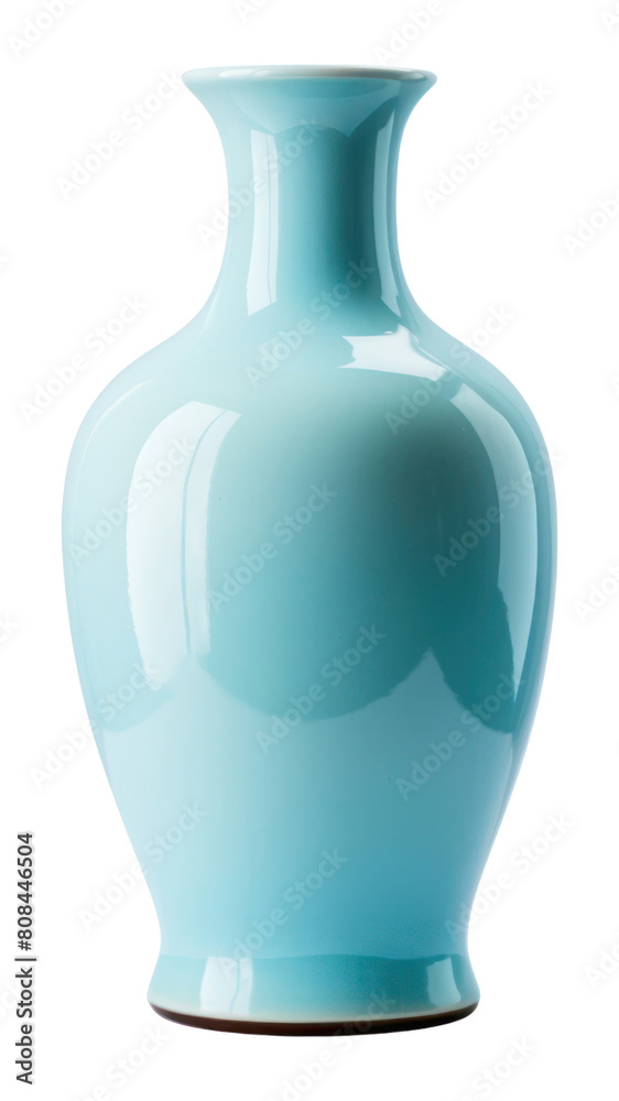PNG  Vase porcelain pottery bottle.