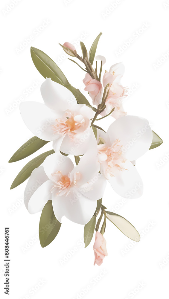 The beauty of natural flora with jasmine flowers The beauty of natural flora with jasmine flowers